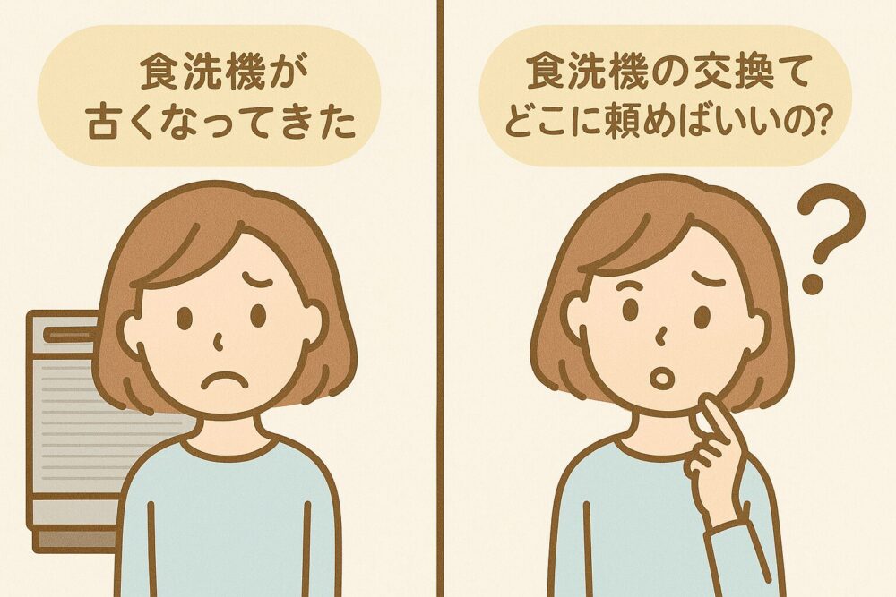 ビルトイン食洗機交換はどこに頼む？